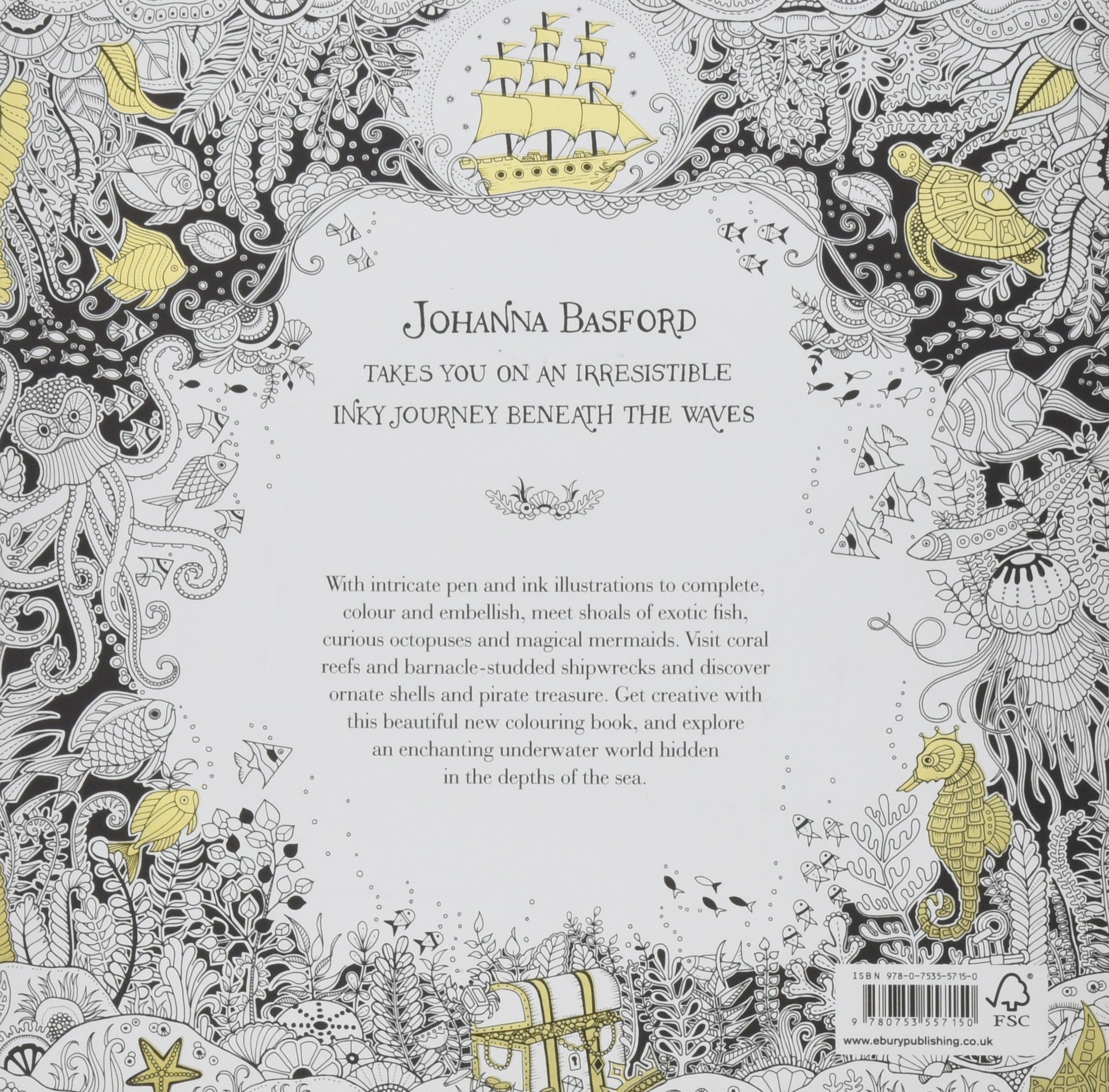 Lost ocean An inky adventure & colouring book Amazon Johanna Basford Libri in altre lingue