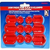 Jaw Pads for 3, 4, 6" C-Clamps (2 Pair of Each)