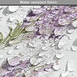 Ambesonne Violet Fabric by The Yard, Spring Themed