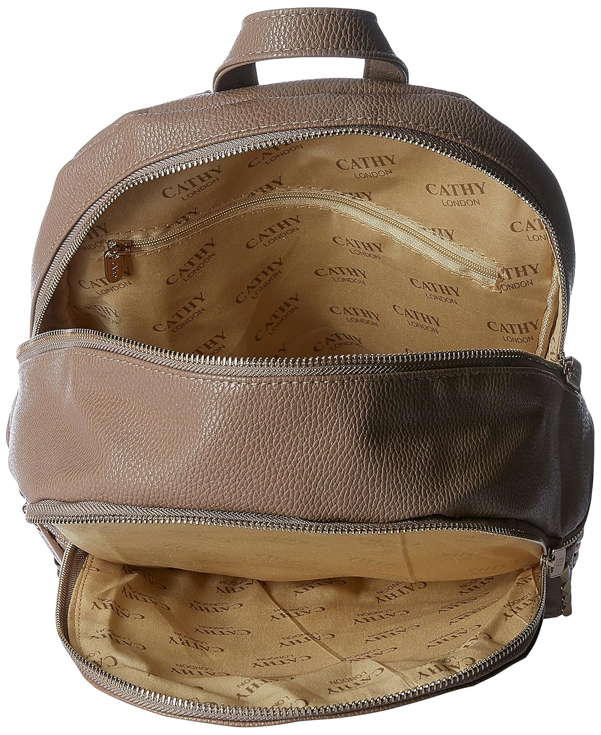 cathy london women's pu backpack (dark brown, cathy-128)