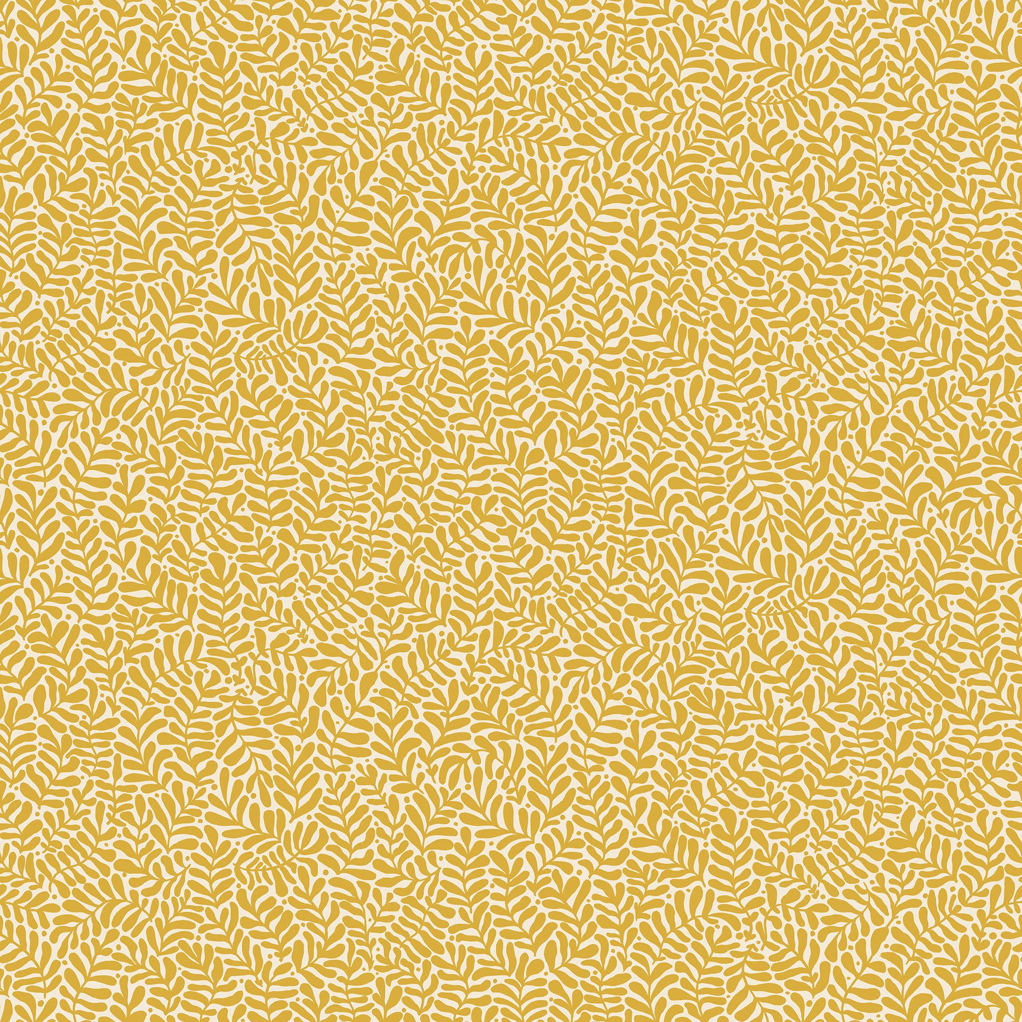 Galerie S55003 Sommarang Mono Leaf Wallpaper, Ochre, 10.05m x 53cm