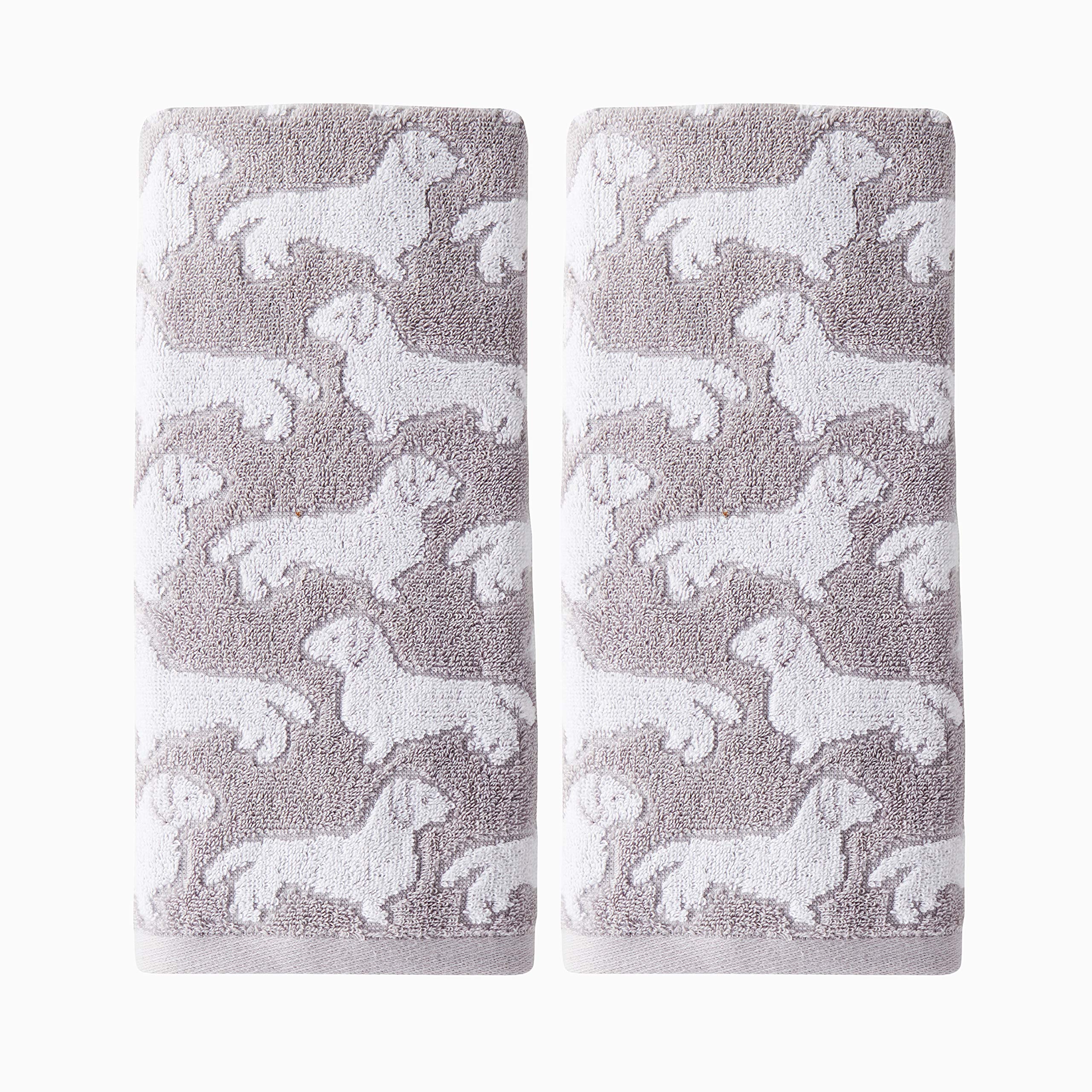 SKL Home by Saturday Knight Ltd. Dog 2 Pc Hand Towel, Gray