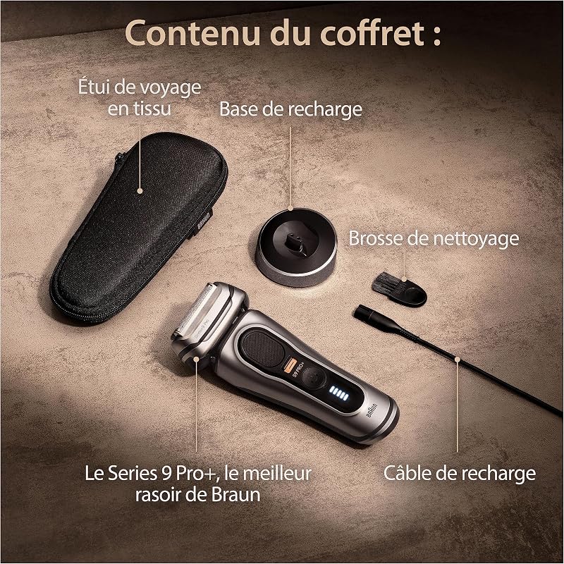 Rasoir Electrique Homme Series 9 Pro+ 9517s, Argent
