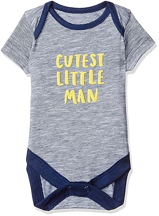 Baby Boys Regular fit Bodysuit (SB291-1_Blue_Newborn (Upto 4.5 KG))