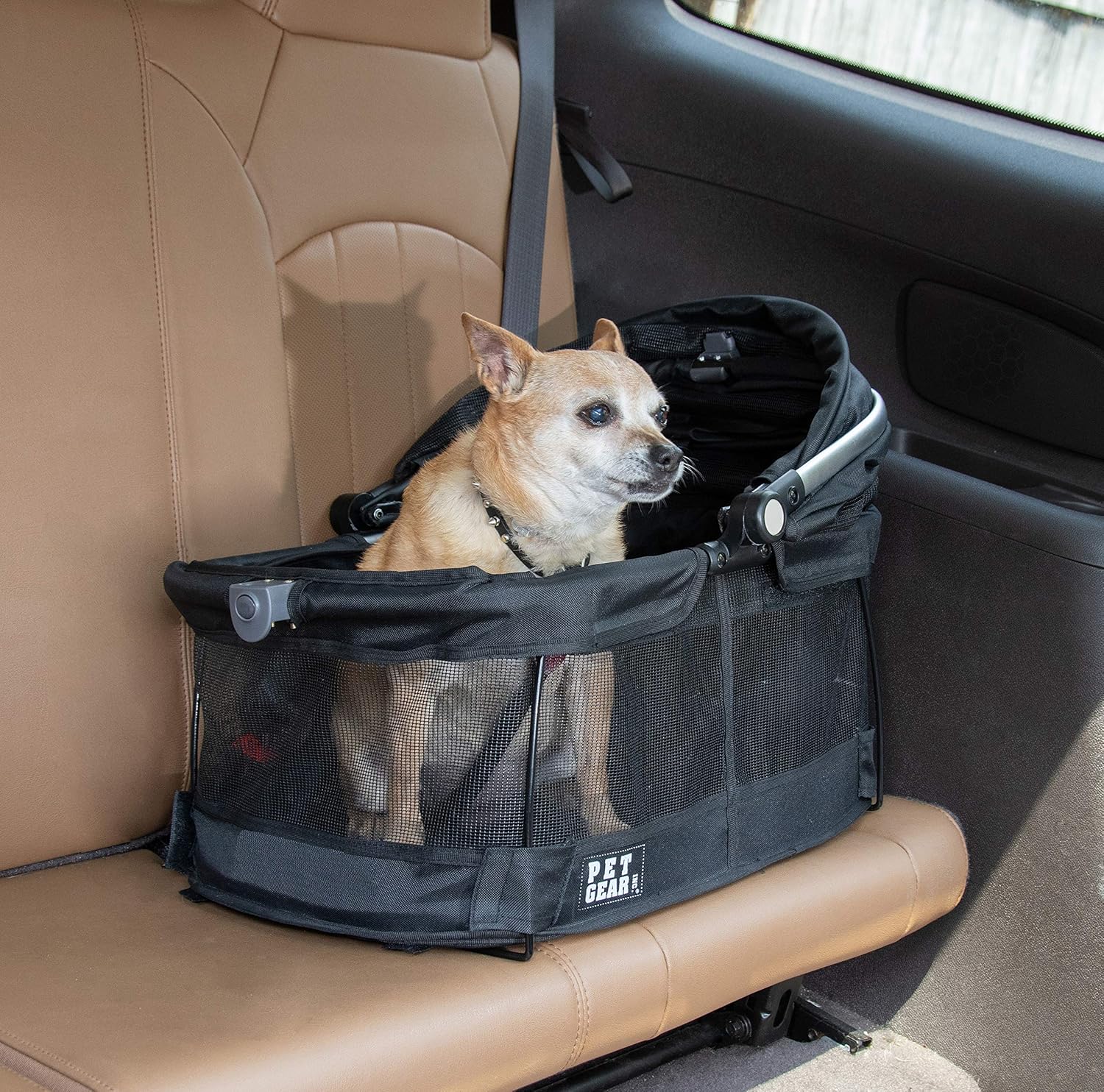 Pet Gear View 360 Pet Carrier & Car Seat for Small Dogs & Cats with Mesh Ventilation for Easy Viewing, Black - 360 : Pet Supplies
