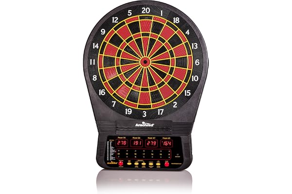 Arachnid Cricket Pro 650 Tournament-Quality Electronic Dartboard with Micro-Thin Segment Dividers for Dramatically Reduced Bo