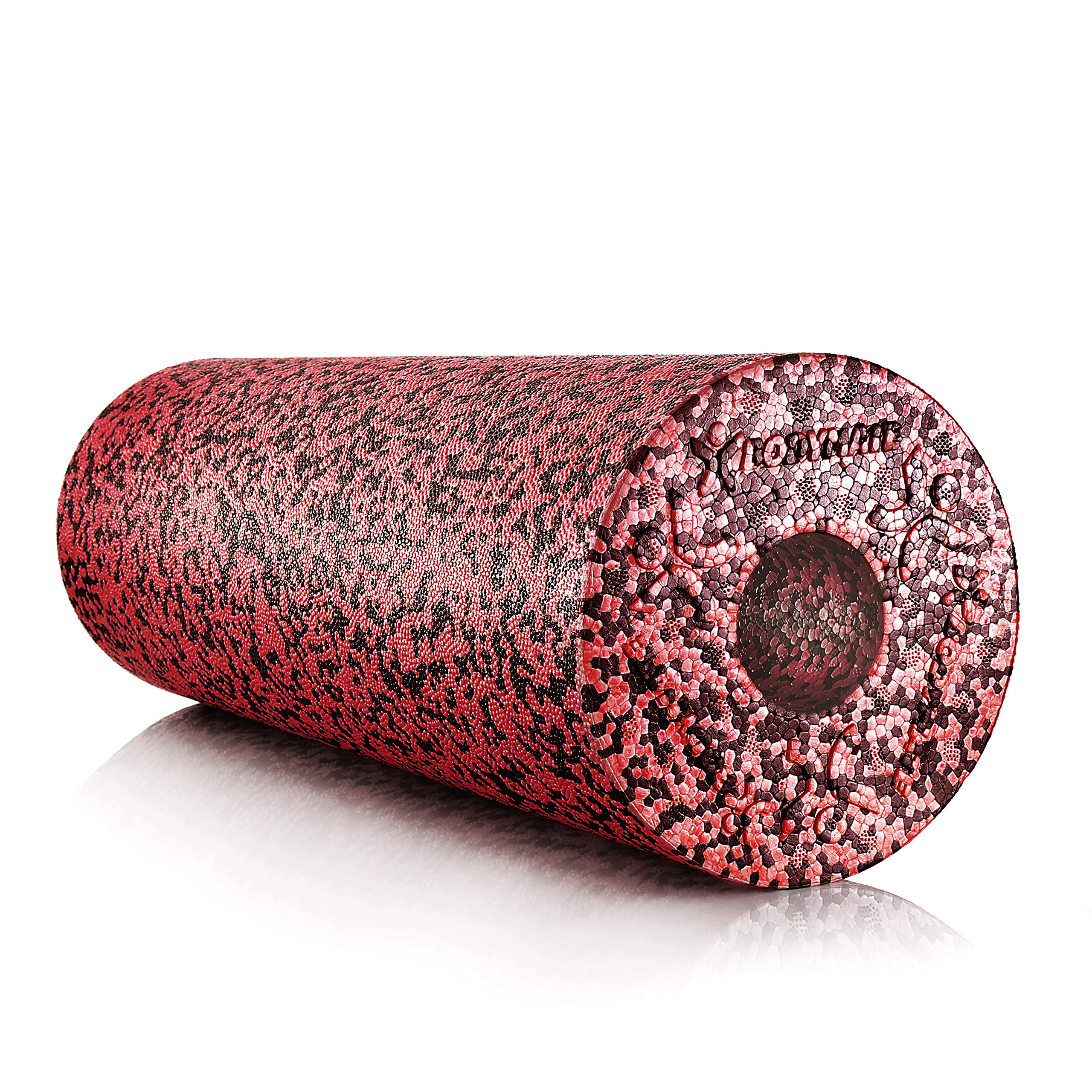BODYMATE Foam Roller Standard Medium-Hard Smooth 45 x 15 cm with Free E-Book - Many Colours