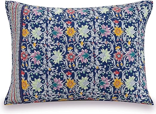 Amazon Com Vera Bradley Bramble Sham Standard Blue Home Kitchen