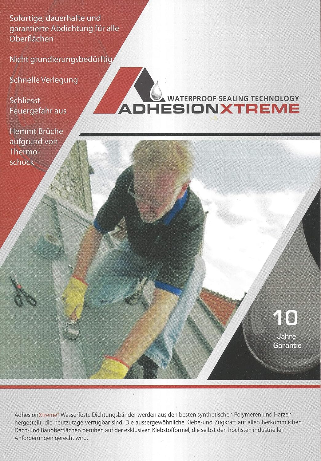 AdhesionXtreme RB-10010W RoofBond 10m x 100mm White Repair Sealing Seaming Tape for caravans Windows, facades, Joints - Image 5
