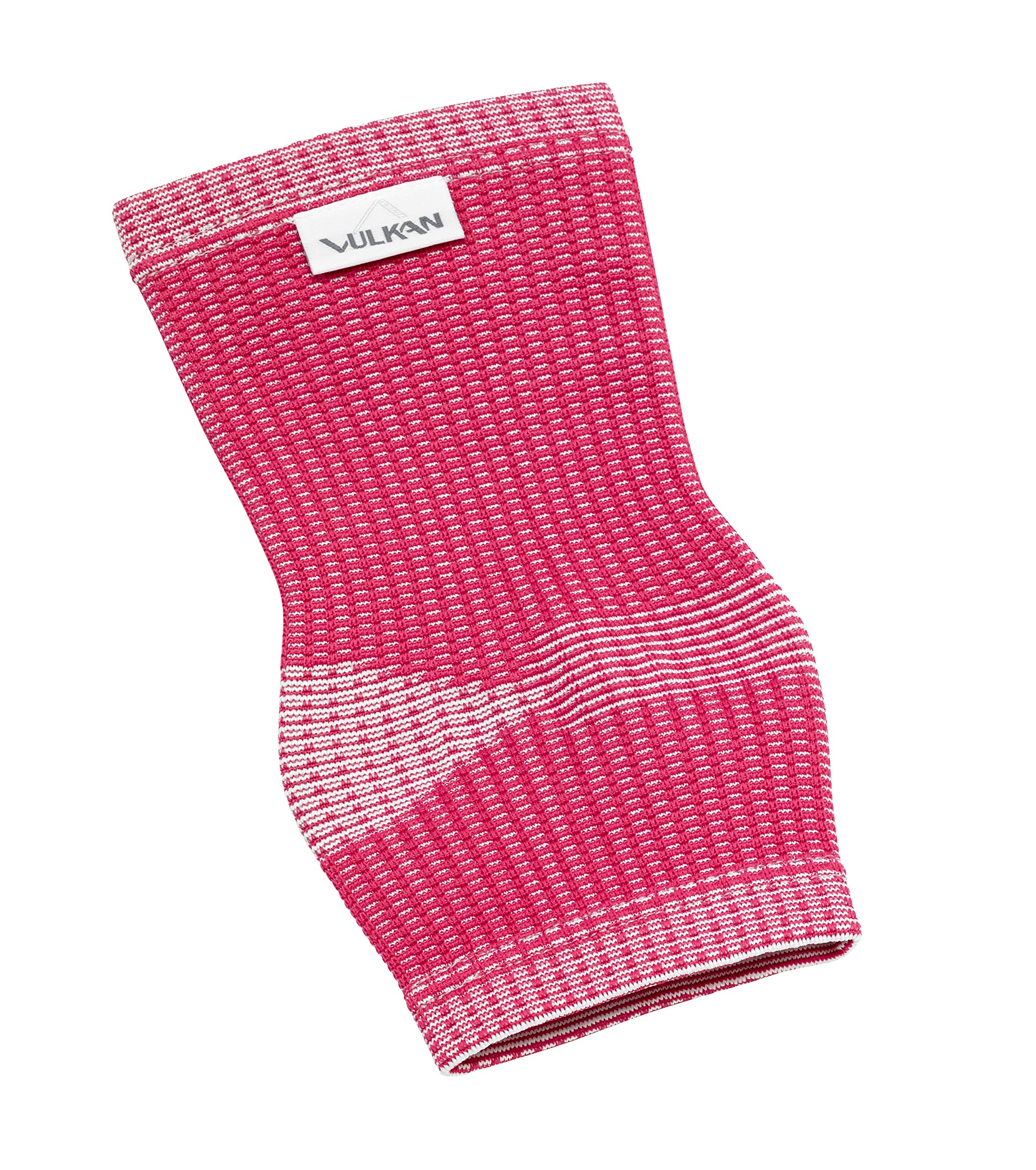 VULKAN Advanced Elastic Ankle Supports for Women, Large, Pink Ankle Support Brace for Injury Prevention & Recovery, Compression Sleeve to Relieve & Prevent Ligament & Tendon Pain & Soreness, Fuscia