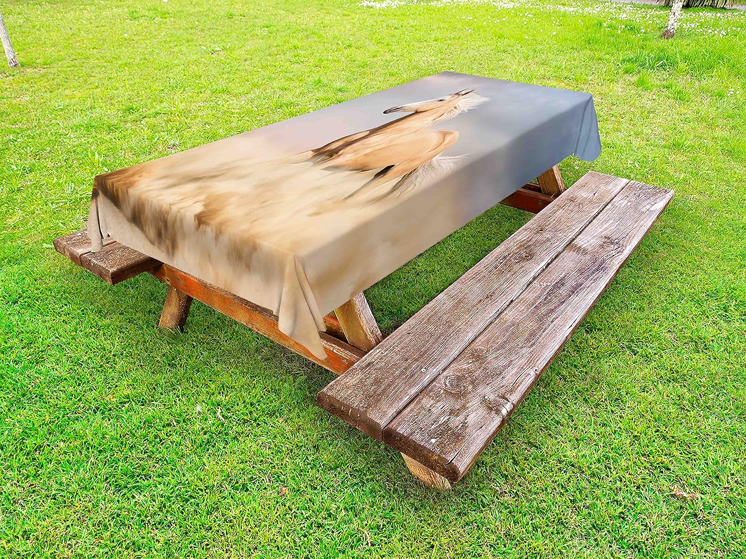 Amazon Com Ambesonne Horses Outdoor Tablecloth Palomino Horse In