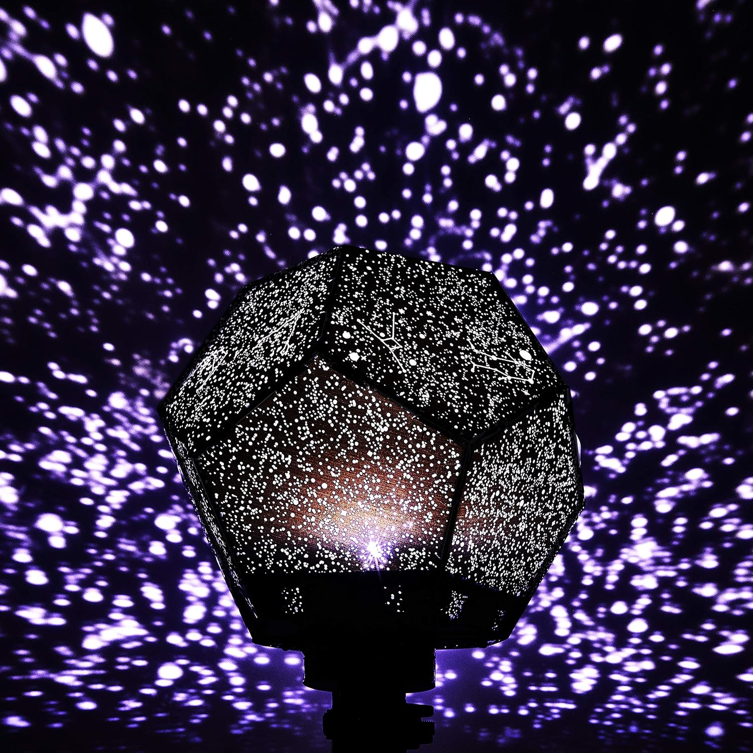 Popular Science Star Lamp Projector STEM Educational Light - Learn About The Sky At Night, Black - Image 3