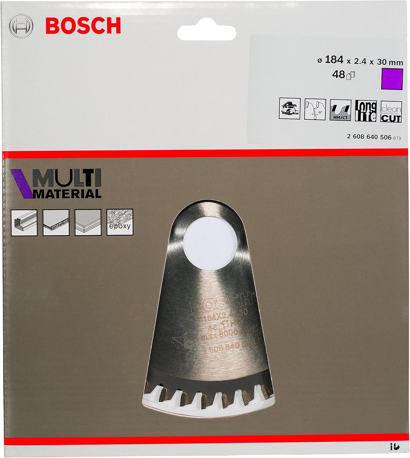 Bosch 1x PRO Multi Material Circular Saw Blade for Corded Hand-Held Saws (for Aluminium Plastics, diameter mm - Image 3