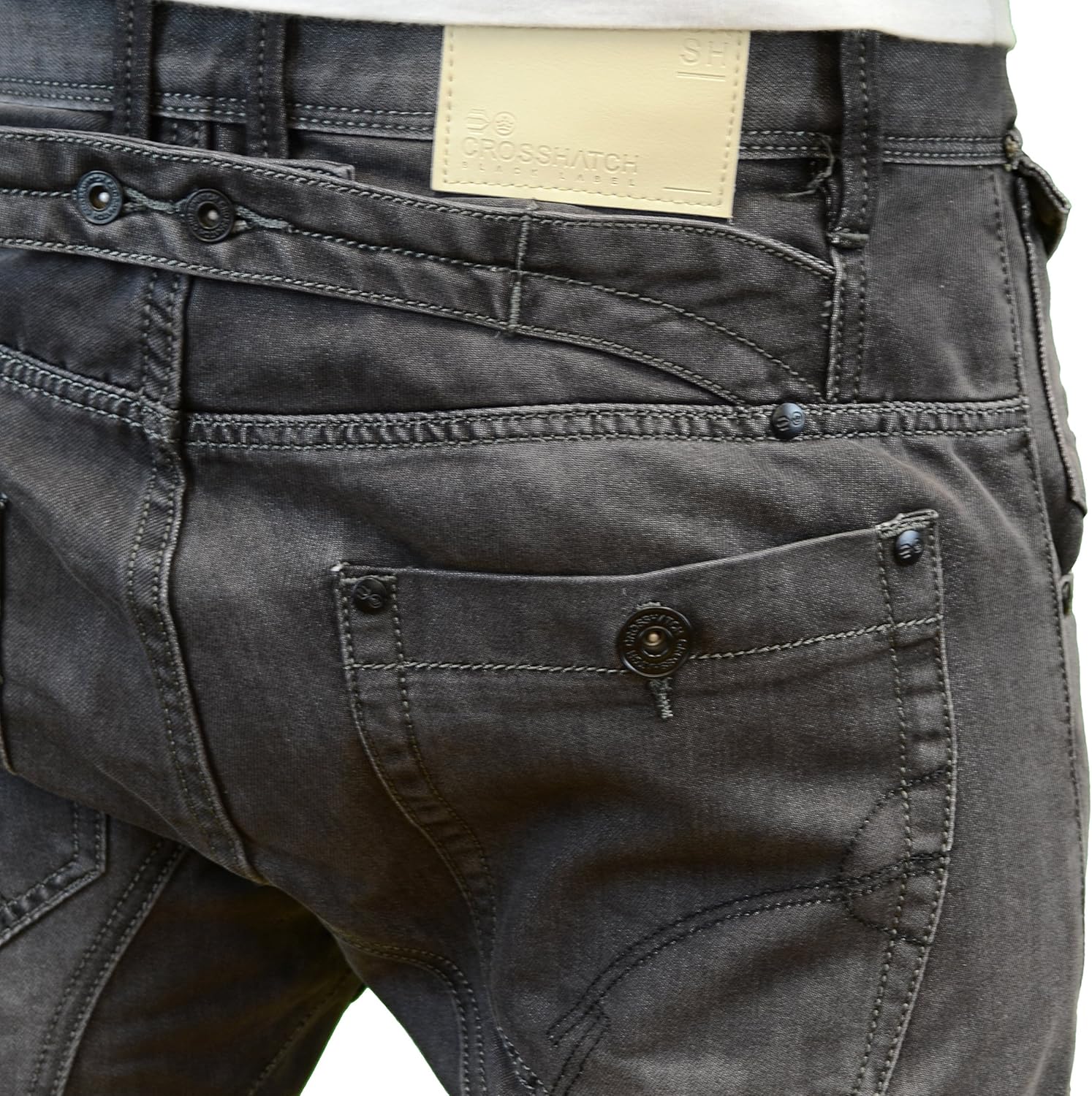 crosshatch twisted jeans