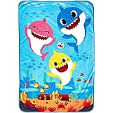 Baby Shark Musical Warm, Plush, Throw Blanket That Plays The Baby Shark Theme Song - Extra Cozy and Comfy for Your Toddler