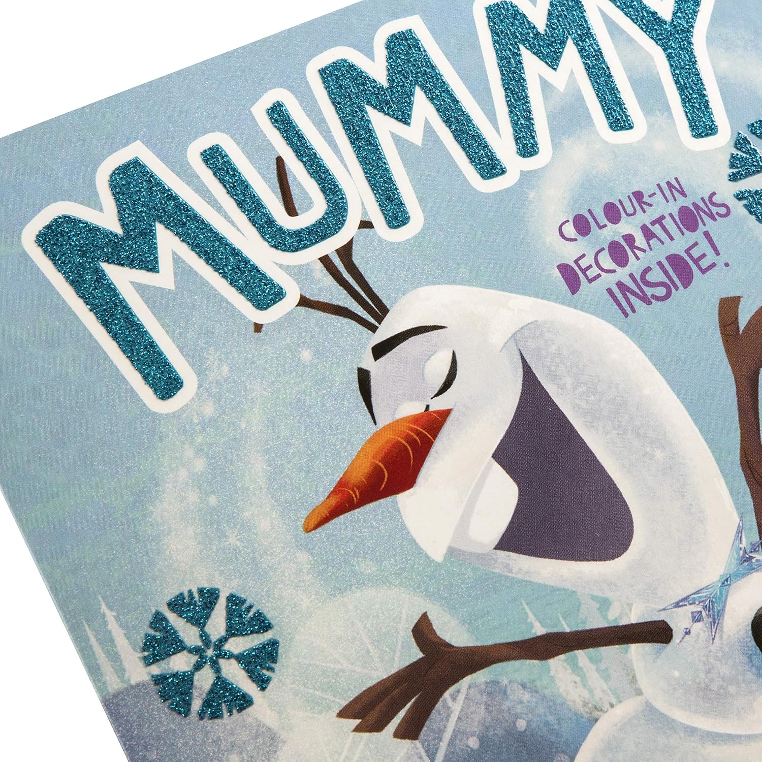 Hallmark Christmas Activity Card For Mummy - Frozen Olaf Design, blue, 22.8 cm by 15.9 cm - Image 4