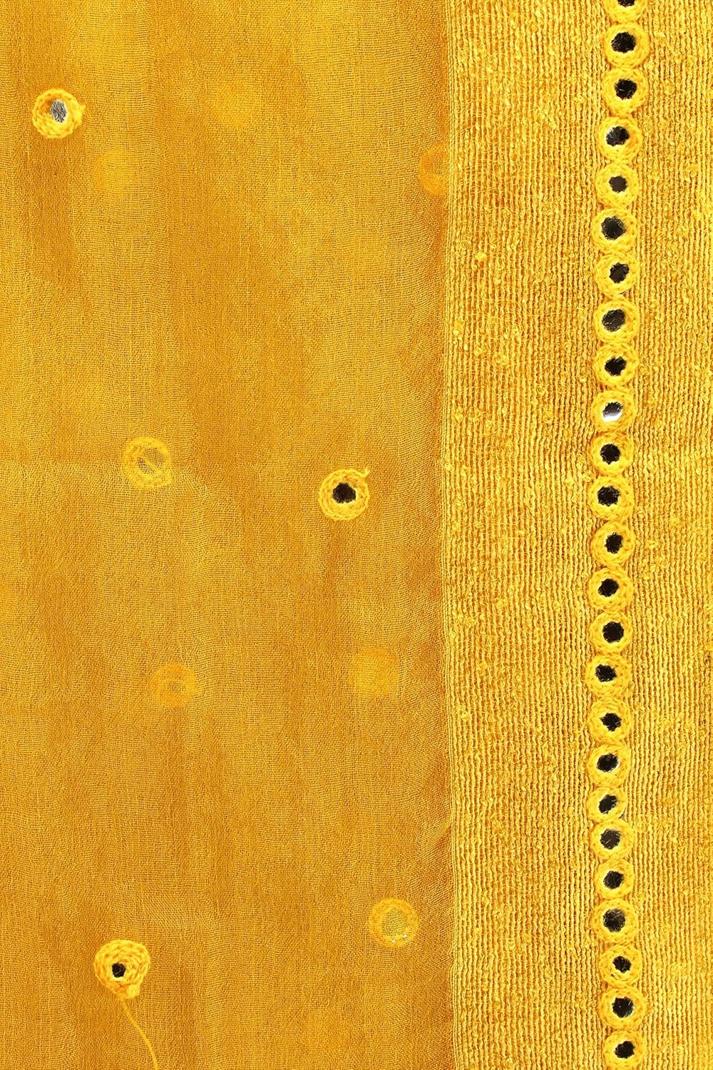 aksara yellow organza dupatta