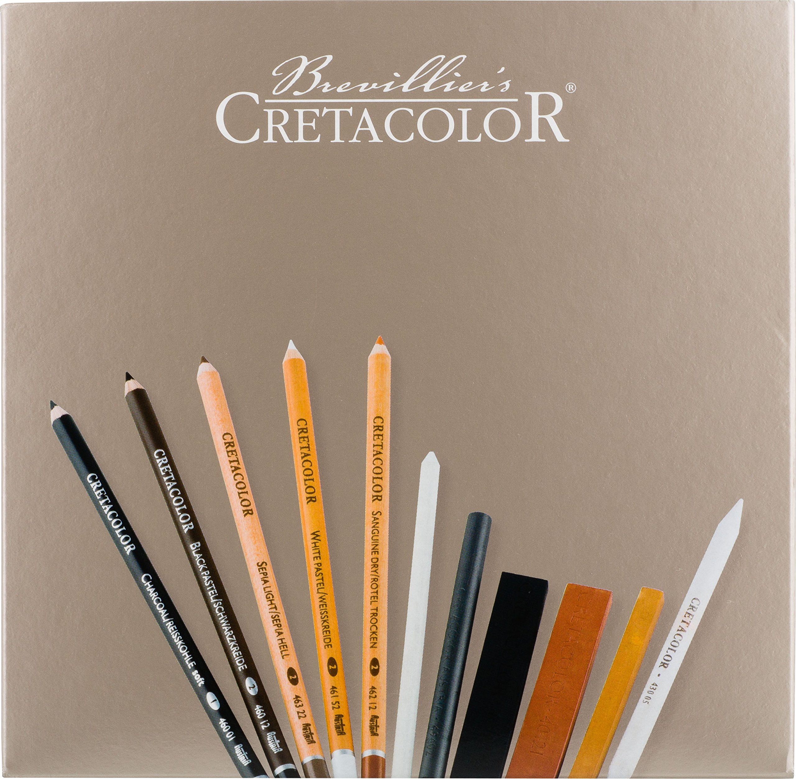 Cretacolor Artist Set Passion Box | 25 Piece Drawing Set | in Exclusive Wooden Case