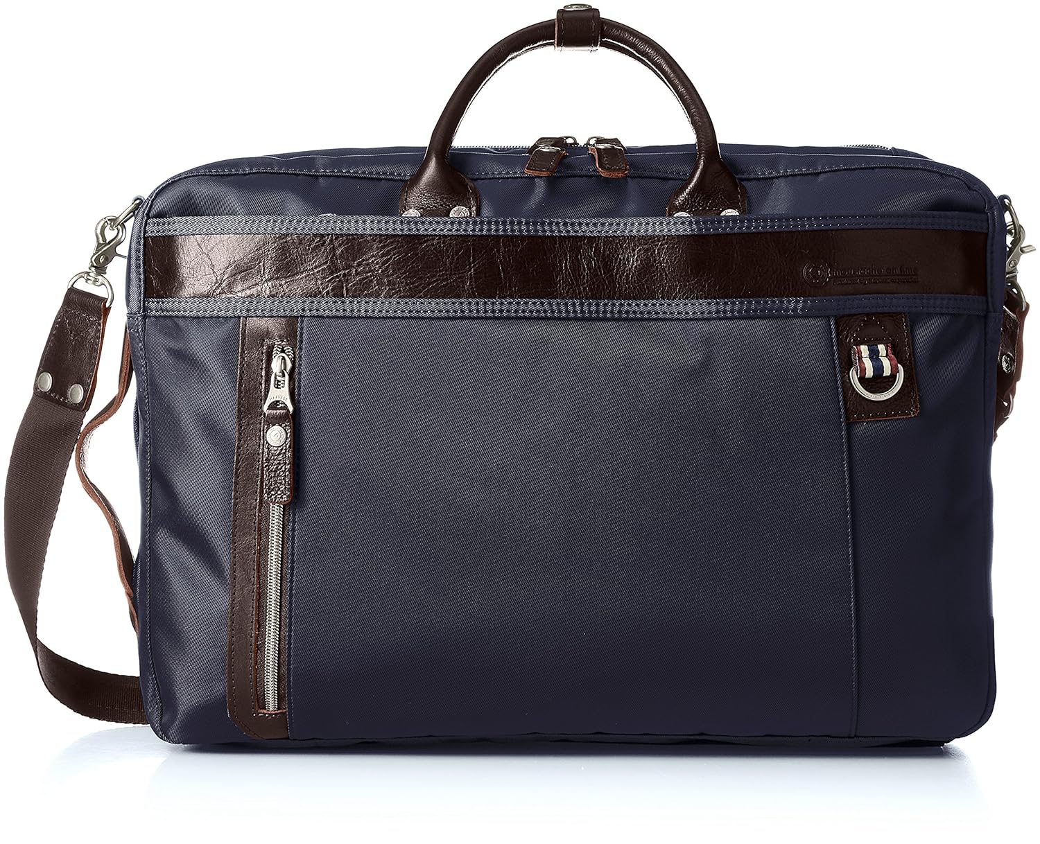 [ムスタッシュオンタイム] ビジネスバッグ JSS2310 B07679R53M ネイビー 