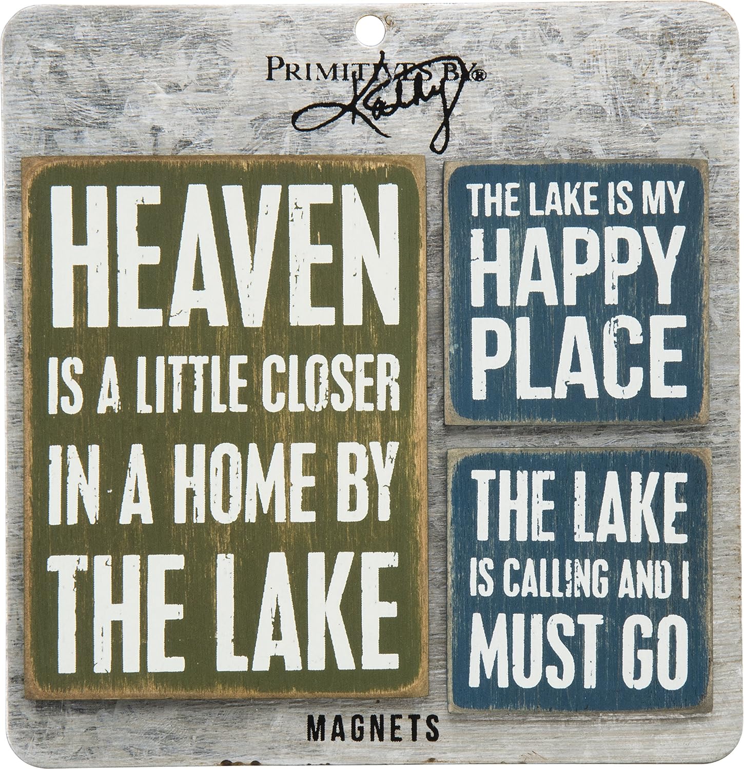 Amazon Com Lake Or Cabin Decor Three Piece Magnet Set Home