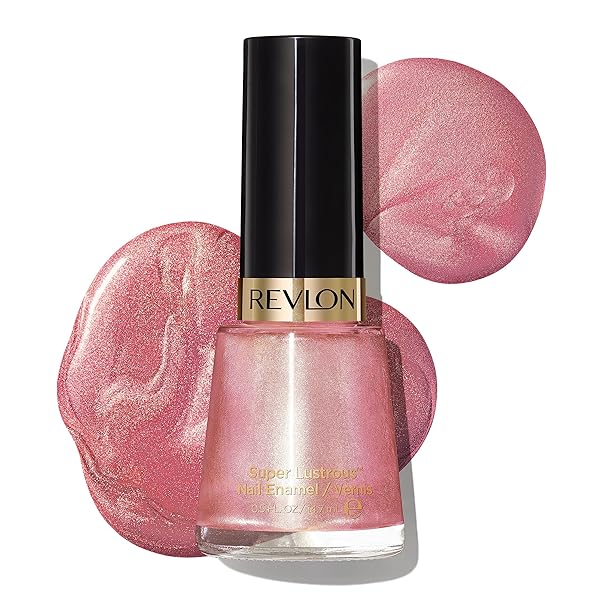 REVLON SUPER LUSTROUS NAIL POLISH, CHIP-RESISTANT & LONGWEAR FORMULA, HIGH SHINE FINISH, 125 BLUSHING, 0.5 FL OZ
