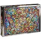 Disney Stained Art Jigsaw Puzzle[1000P] All Stars Stained Glass (DS-1000-764)