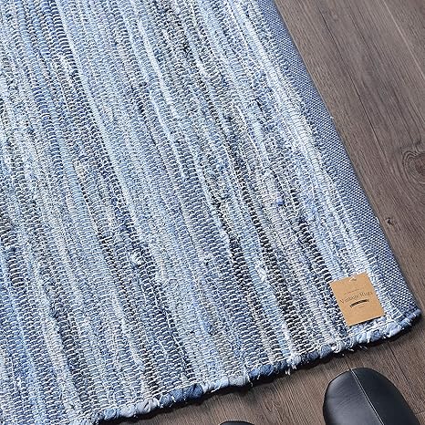 Amazon ラグ 洗える ラグマット 夏用 デニムラグ 130x190cm 1 5畳 ライト ブルー ホットカーペット対応 ラグ カーペット オンライン通販