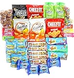 Healthy and Delicious Snack Package "Young at Heart" Box of 50 Items Now includes exclusive Stay at Home Snacks branded Mints!