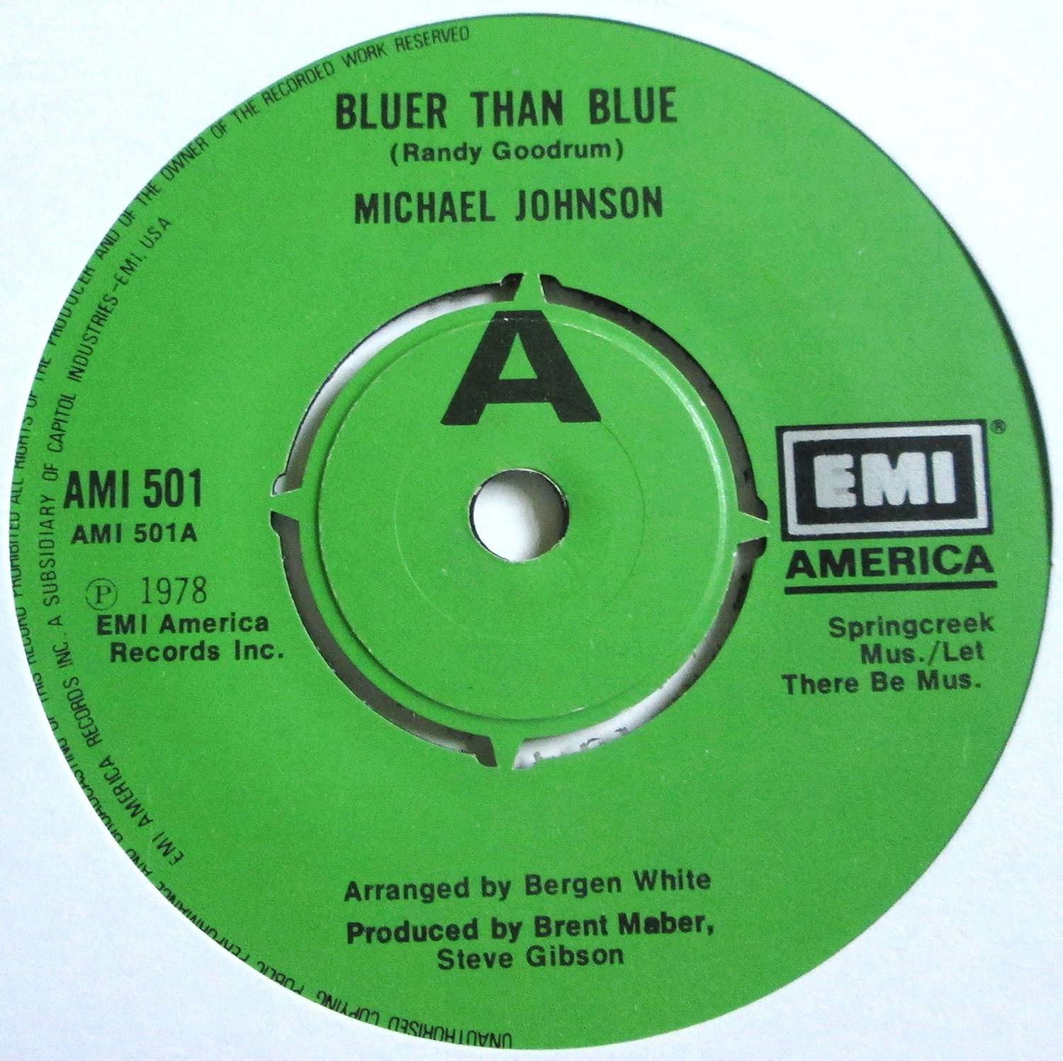Bluer than blue (1978) / Vinyl single [VinylSingle 7''] Amazon.co.uk