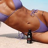 BYROKKO Shine Brown Tanning Accelerator Peach Oil SPF6 150ml Sunbed Outdoor view 6