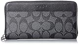 [Coach Long Wallet Accordion Zip Round Fastener