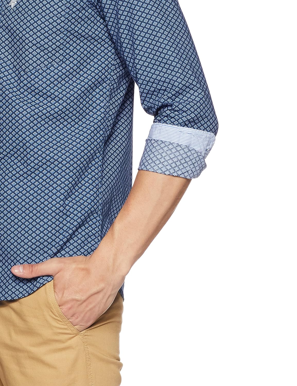 us polo association men's striped slim fit casual shirt