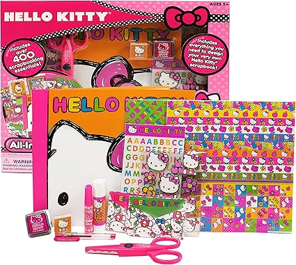 Amazon Com Hello Kitty All In One Scrapbook Kit Toys Games