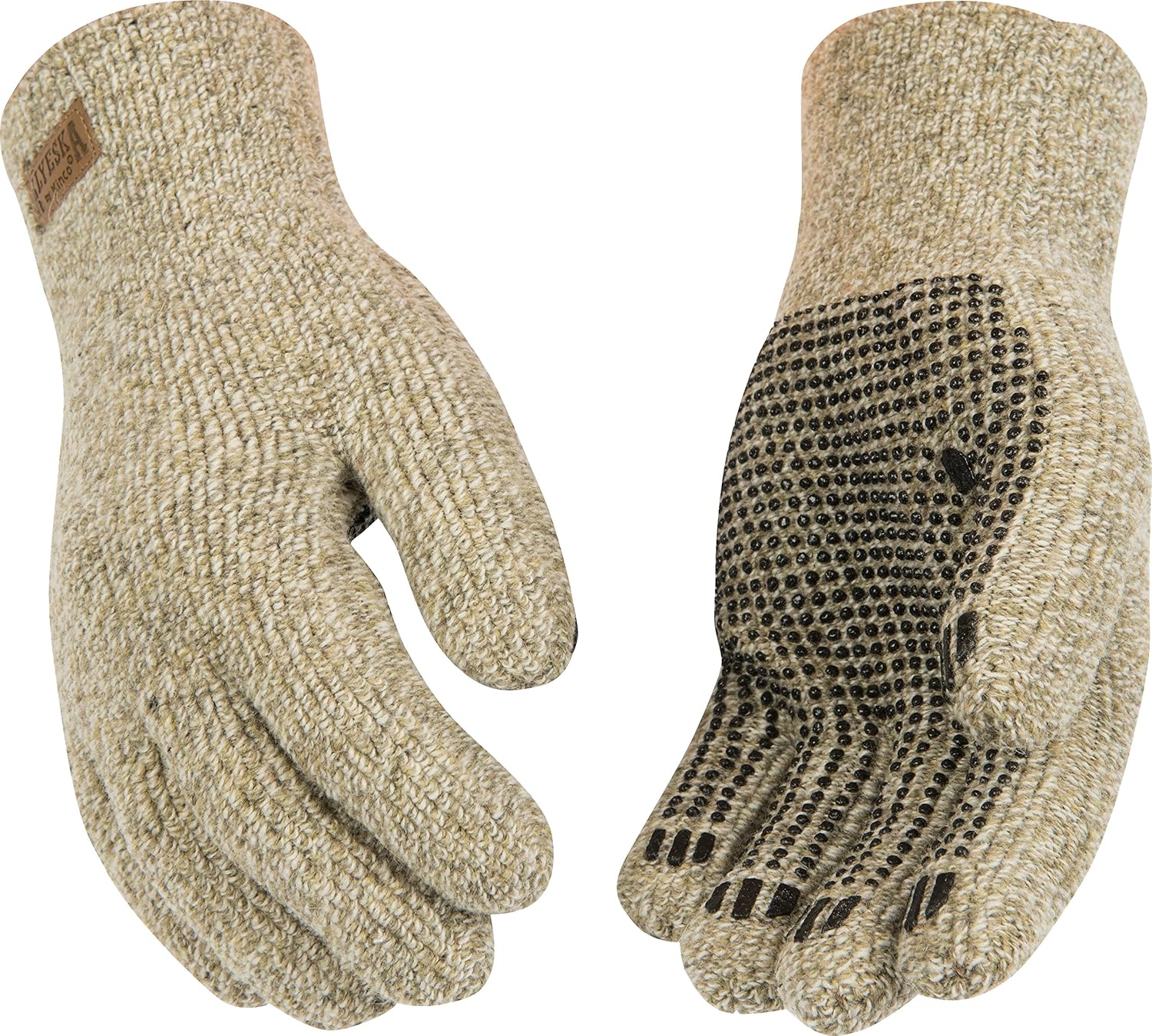 Kinco 5298 Alyeska Ragg Wool Unlined Full Finger Glove with PVC Dots