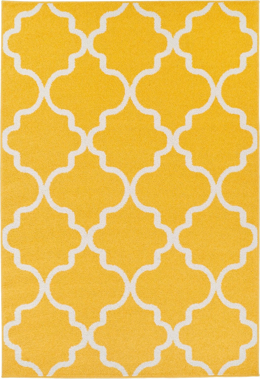 Amazon Com Modern Large Area Rugs For Living Room 8x10 Yellow Moroccan Trellis Rugs For Dining Room 8x11 Prime Furniture Decor