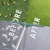 Artificial Grass Brush Lawn Rake Adjustable Steel Handle 80-130cm view 8