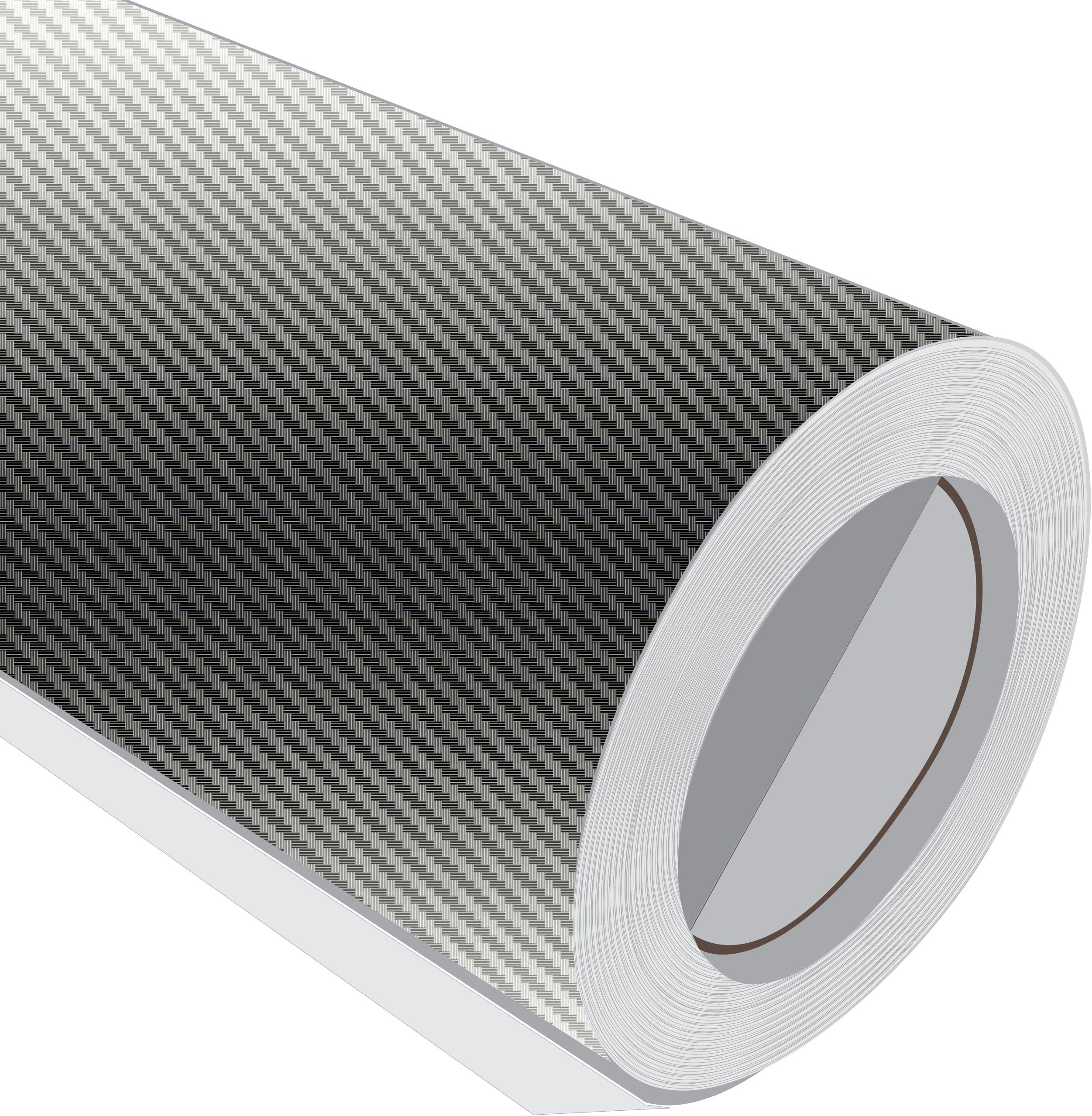 JasonCarlMorgan 2 Metre (2M) Roll of Silver Carbon Fibre Wrap 700mm Wide Self Adhesive Vinyl