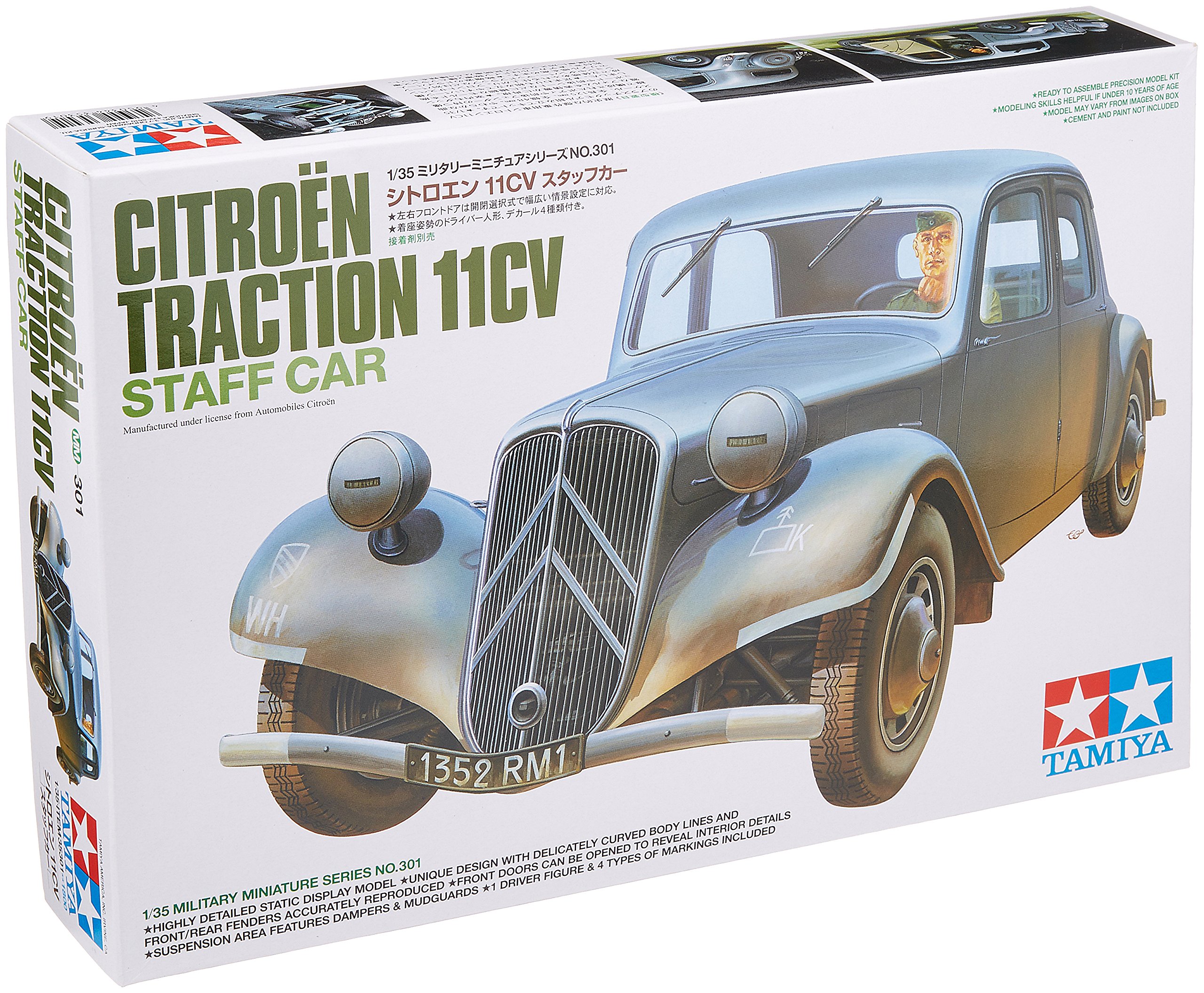Tamiya 300035301-1:35 WWII For Citroen Traction Service (1), Silver