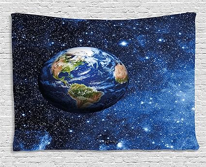 Amazon Com Ambesonne Space Tapestry Decor Outer View Of