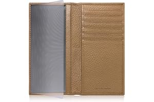 Access Denied Genuine Leather Checkbook Cover For Women & Men - Checkbook Holder For Duplicate Checks Card Wallet RFID
