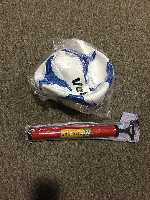 Amazon Com Soccer Mexico Voit Ball White And Blue Pump