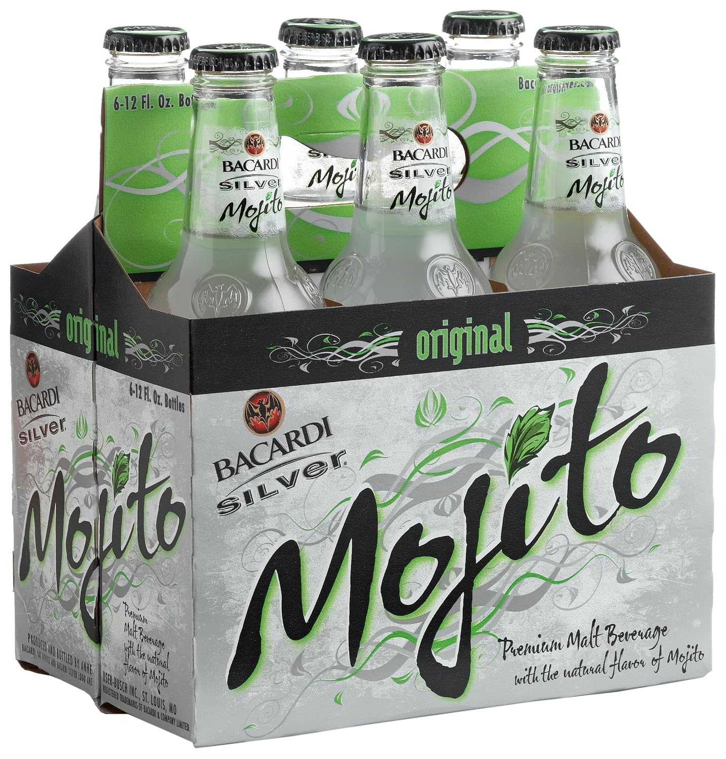 Anheuser busch Bacardi Silver mojito 24/12 bottle 4/6 (018200079955)