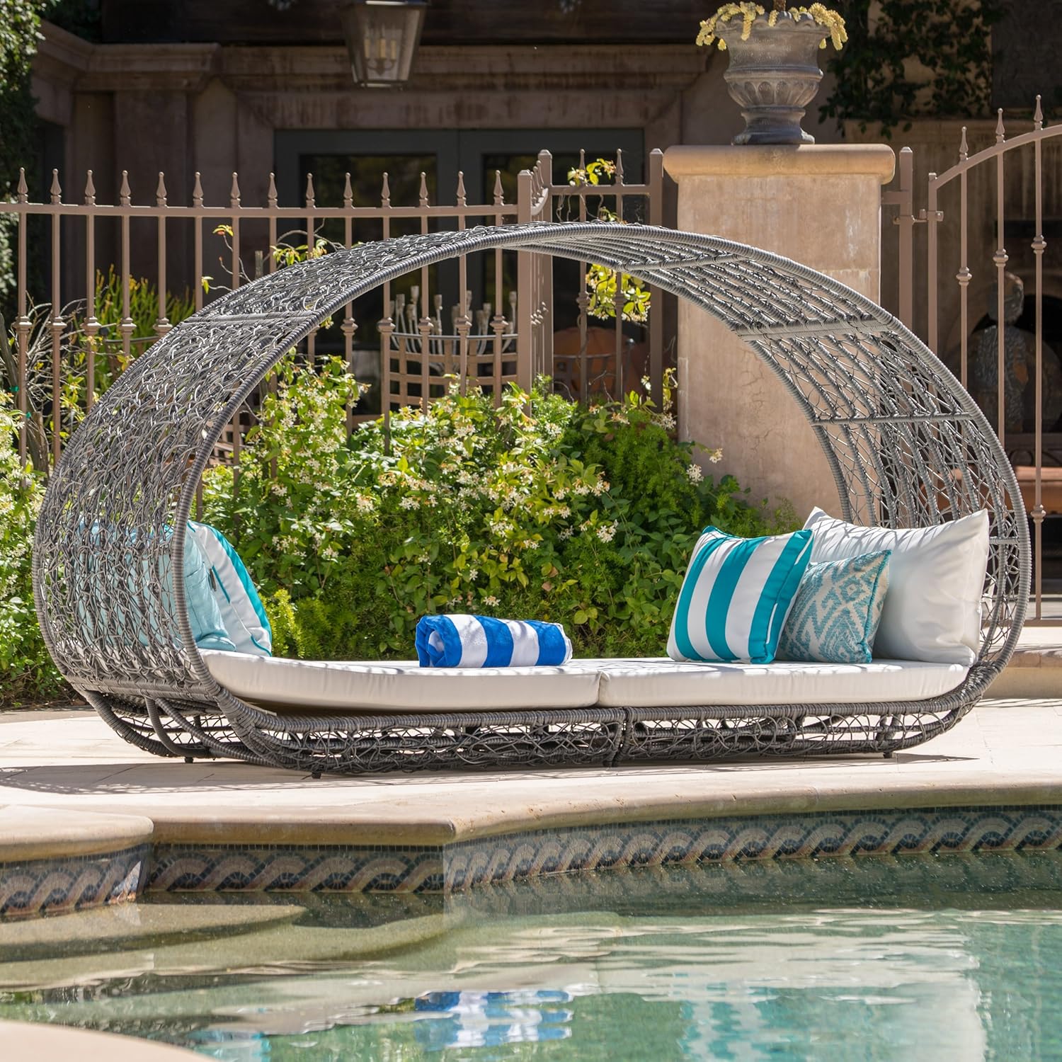 Best Hanging Chaise Lounge Chair W/ Canopy