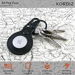 KORDIZ Leather Holder Compatible with Airtag