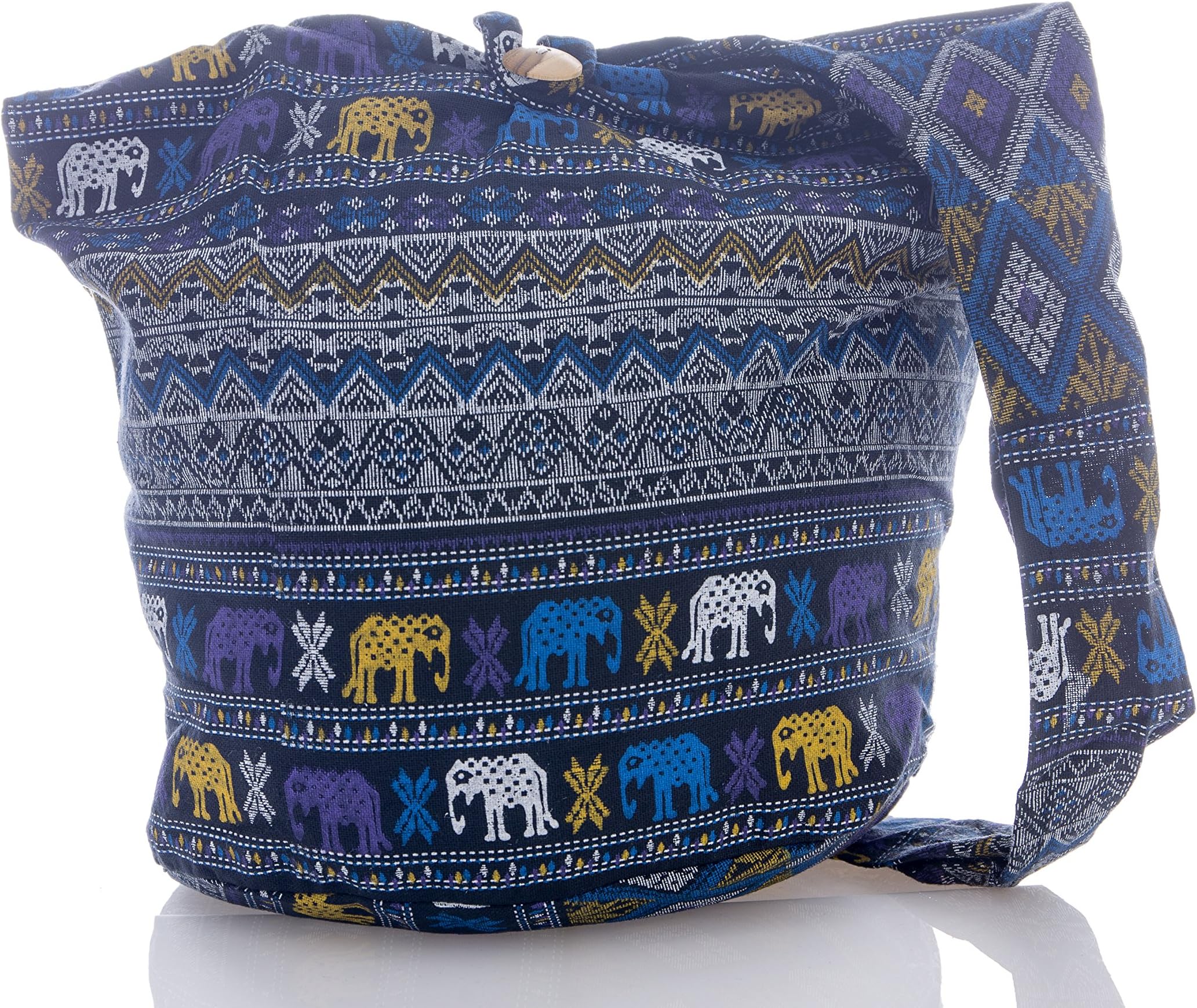 Thai Cotton Hippie Hobo Sling Crossbody Bag Messenger Purse Bohemian