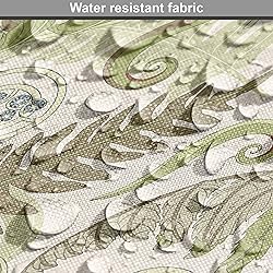 Ambesonne Botany Fabric by The Yard, Fern Leaves
