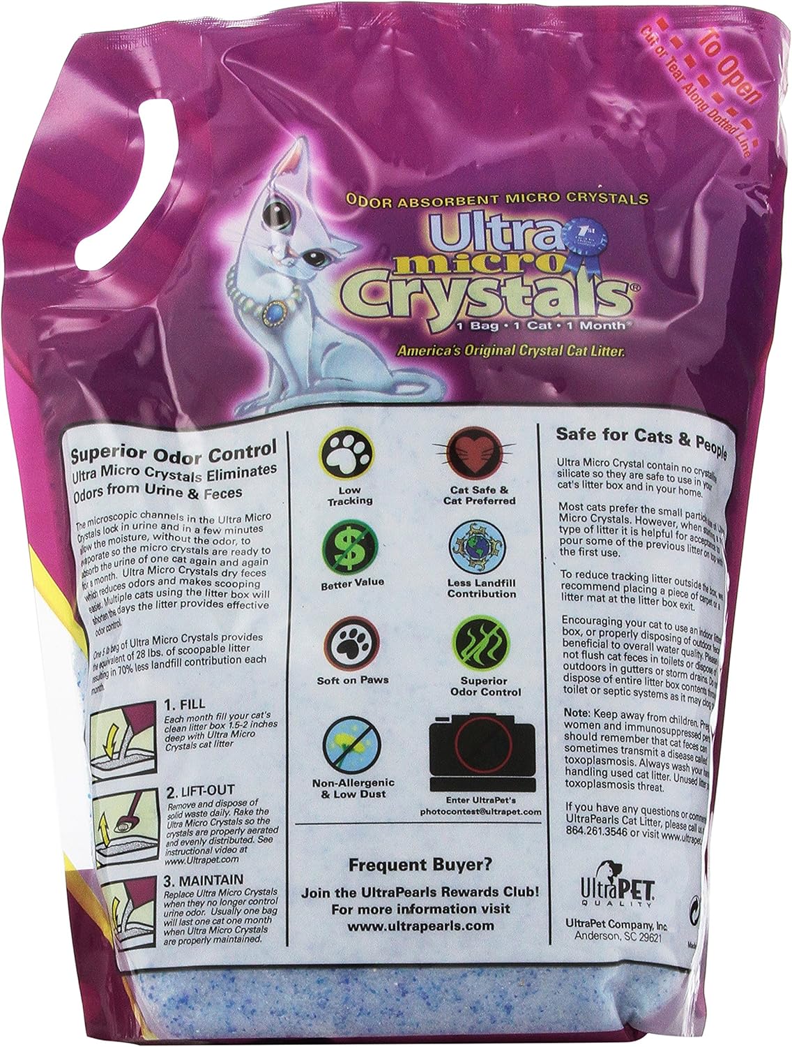 Ultra Micro Crystals Cat Litter 5 pounds : Pet Supplies