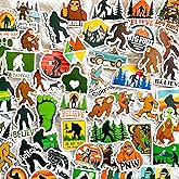 50PCS Bigfoot Believers Quotes Stickers – Funny Forest Camping Outdoor Cryptid Mountains Sasquatch Vinyl Decals for Laptop, Water Bottle, Scrapbook,Bumper, Outdoor Gear