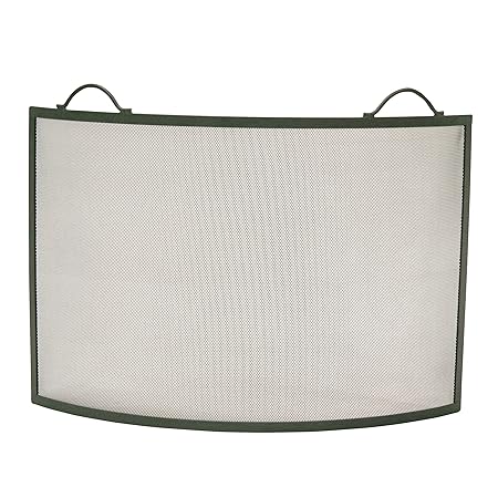 Spark Guard For Fireplace Cast 81 5 Cm X 61 5 Cm Grey Made Of