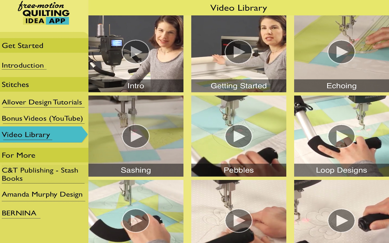 Free-Motion Quilting Idea App